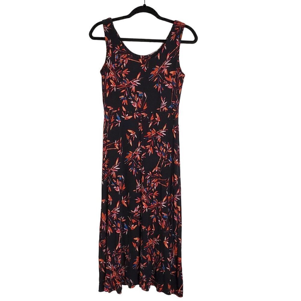 Tropical Print Sleeveless midi dress Women Size M NWOT - Picture 2 of 7